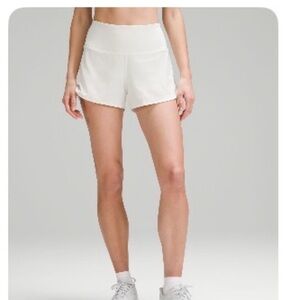 Lululemon Athletica Speed Up HR Shorts 4” Lined Bone